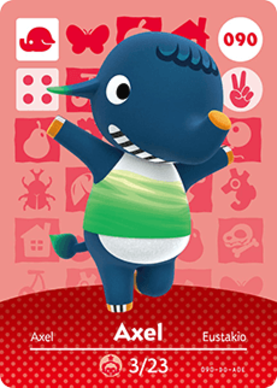 Axel #090 - Animal Crossing Series 1 amiibo Card