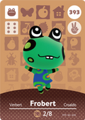 Frobert #393 - Animal Crossing Series 4 amiibo Card