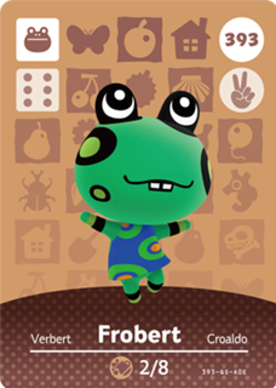 Frobert #393 - Animal Crossing Series 4 amiibo Card