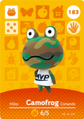 Camofrog #183 - Animal Crossing Series 2 amiibo Card
