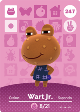 Wart Jr. #247 - Animal Crossing Series 3 amiibo Card