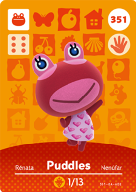 Puddles #351 - Animal Crossing Series 4 amiibo Card