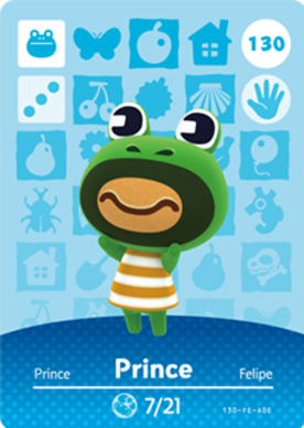 Prince #130 - Animal Crossing Series 2 amiibo Card