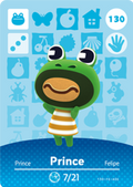 Prince #130 - Animal Crossing Series 2 amiibo Card