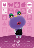 Gigi #040 - Animal Crossing Series 1 amiibo Card