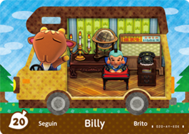 Billy #WA20 - Animal Crossing Welcome amiibo Card