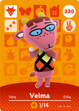 Velma #230 - Animal Crossing Series 3 amiibo Card