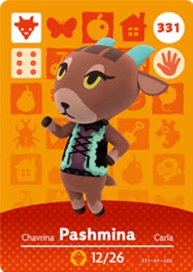 Pashmina #331 - Animal Crossing Series 4 amiibo Card