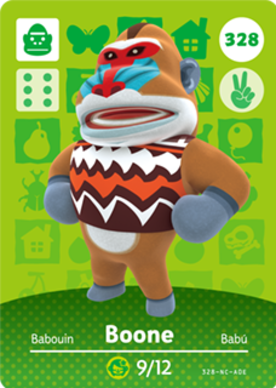 Boone #328 - Animal Crossing Series 4 amiibo Card