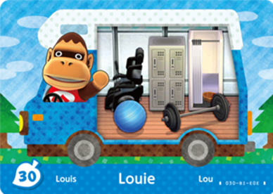 Louie #WA30 - Animal Crossing Welcome amiibo Card