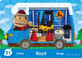 Boyd #WA21 - Animal Crossing Welcome amiibo Card