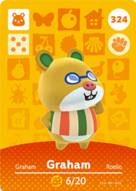 Graham #324 - Animal Crossing Series 4 amiibo Card
