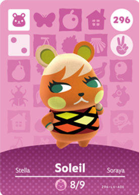 Soleil #296 - Animal Crossing Series 3 amiibo Card
