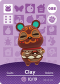 Clay #088 - Animal Crossing Series 1 amiibo Card