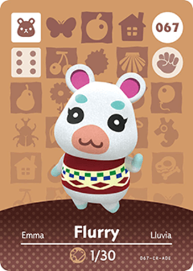 Flurry #067 - Animal Crossing Series 1 amiibo Card