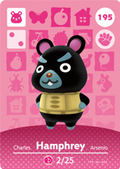 Hamphrey #195 - Animal Crossing Series 2 amiibo Card
