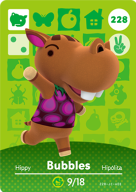 Bubbles #228 - Animal Crossing Series 3 amiibo Card