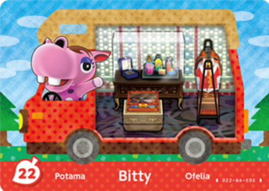 Bitty #WA22 - Animal Crossing Welcome amiibo Card