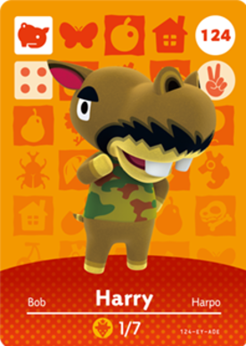 Harry #124 - Animal Crossing Series 2 amiibo Card