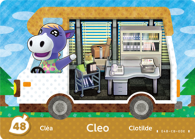 Cleo #WA48 - Animal Crossing Welcome amiibo Card