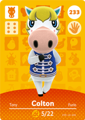 Colton #233 - Animal Crossing Series 3 amiibo Card