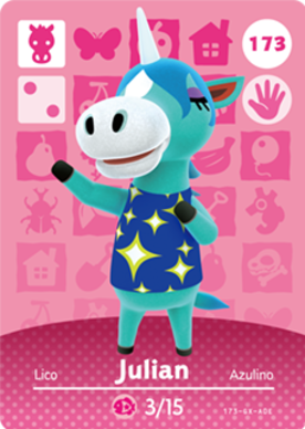 Julian #173 - Animal Crossing Series 2 amiibo Card