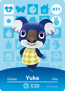 Yuka #071 - Animal Crossing Series 1 amiibo Card