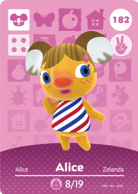 Alice #182 - Animal Crossing Series 2 amiibo Card
