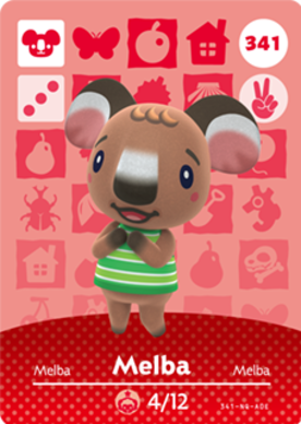 Melba #341 - Animal Crossing Series 4 amiibo Card