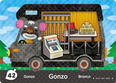 Gonzo #WA42 - Animal Crossing Welcome amiibo Card