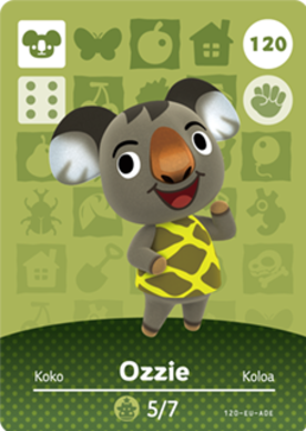 Ozzie #120 - Animal Crossing Series 2 amiibo Card