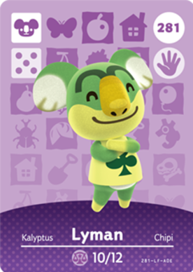 Lyman #281 - Animal Crossing Series 3 amiibo Card