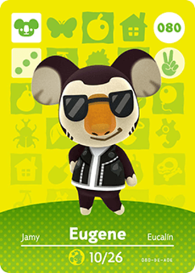 Eugene #080 - Animal Crossing Series 1 amiibo Card