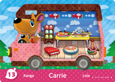 Carrie #WA13 - Animal Crossing Welcome amiibo Card