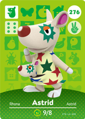Astrid #276 - Animal Crossing Series 3 amiibo Card