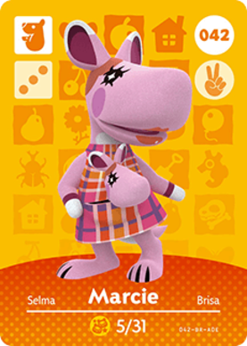 Marcie #042 - Animal Crossing Series 1 amiibo Card
