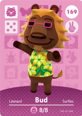 Bud #169 - Animal Crossing Series 2 amiibo Card