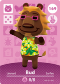 Bud #169 - Animal Crossing Series 2 amiibo Card