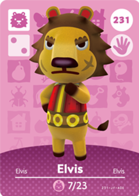 Elvis #231 - Animal Crossing Series 3 amiibo Card