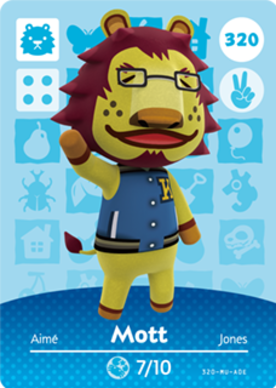 Mott #320 - Animal Crossing Series 4 amiibo Card