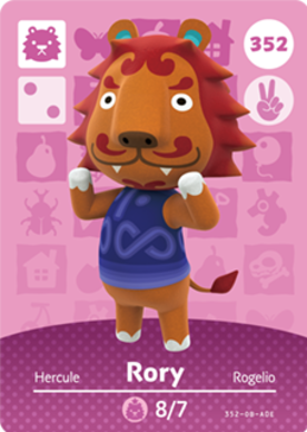 Rory #352 - Animal Crossing Series 4 amiibo Card