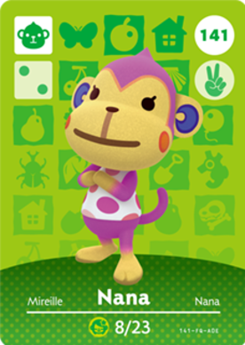 Nana #141 - Animal Crossing Series 2 amiibo Card