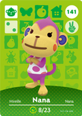 Nana #141 - Animal Crossing Series 2 amiibo Card