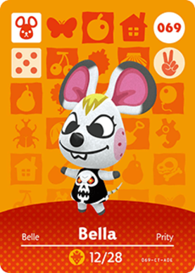 Bella #069 - Animal Crossing Series 1 amiibo Card
