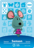 Samson #060 - Animal Crossing Series 1 amiibo Card
