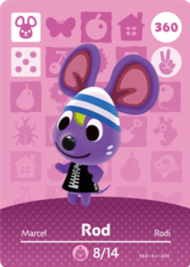 Rod #360 - Animal Crossing Series 4 amiibo Card