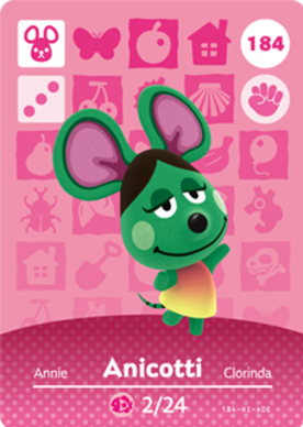 Anicotti #184 - Animal Crossing Series 2 amiibo Card