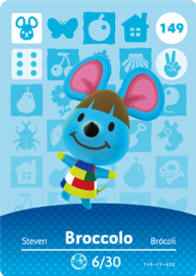 Broccolo #149 - Animal Crossing Series 2 amiibo Card