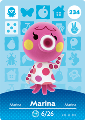 Marina #234 - Animal Crossing Series 3 amiibo Card
