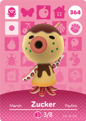 Zucker #364 - Animal Crossing Series 4 amiibo Card